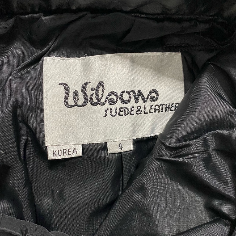 WILSONS Vintage Black Leather Pencil Skirt - Picture 7 of 7